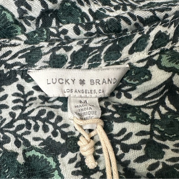 Lucky Brand Women's Bohemian Peasant Floral Print Blouse Size Medium NWT! - Picture 3 of 5